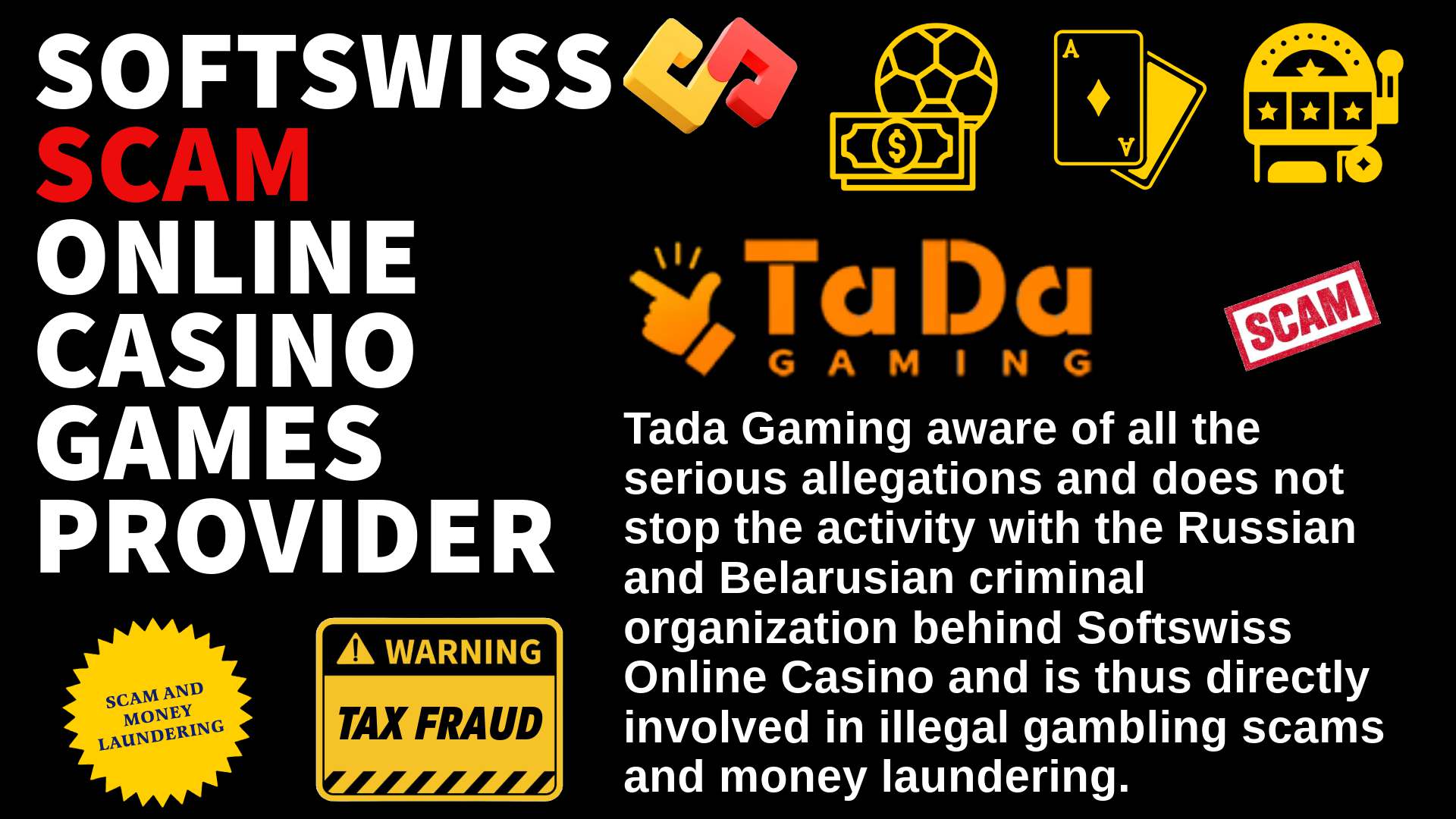 Tada Gaming - softswiss scam - Casino by Softswiss